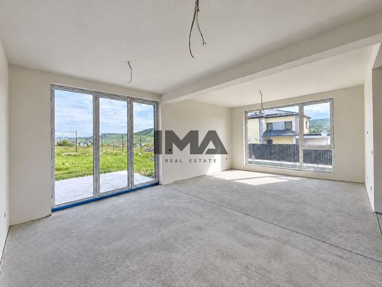 Casă individuală | 112 mp | Teren 400 mp | Parcare acoperită | Chinten