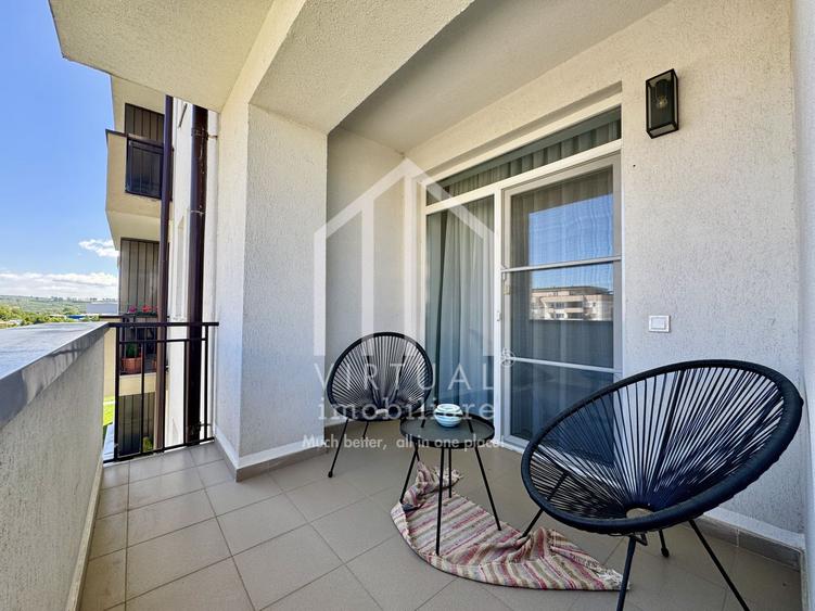 Apartament 3 camere, mobilat si utilat modern - 78,50 si 2 balcoane