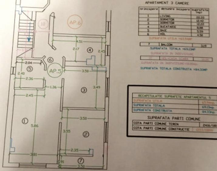 Apartament 3 camere de vanzare | Bucurestii Noi | Metrou Parc Bazilescu