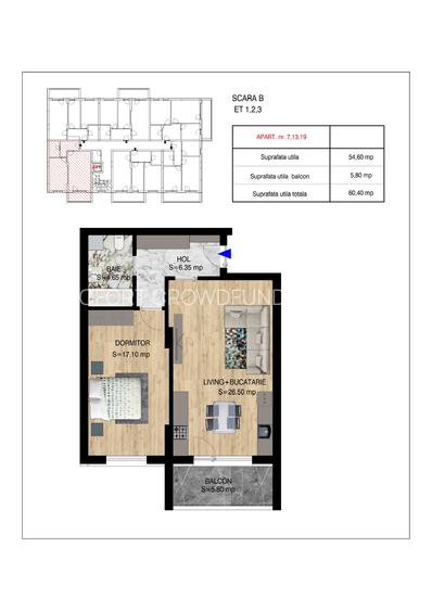 Ap 2 camere DECOMANDAT, 2 lifturi, INCALZIRE IN PARDOSEALA, PREDARE SEPTEMBRIE - 32