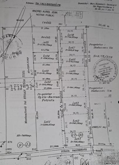 Teren intravilan - str. Salubritatii