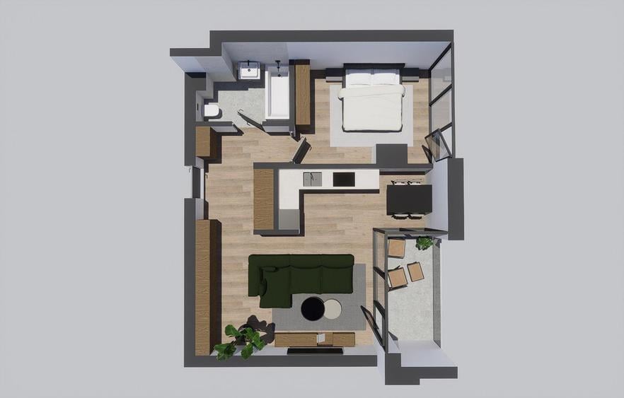 Apartament la 2 minute de Iulius Town- Alenia Botanic Park