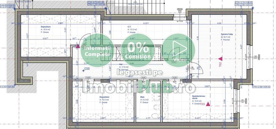 Casa cu 300mp utili, 612mp teren, zona linistita si intima, Borhanci
