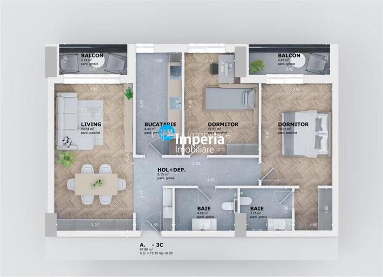 Apartament Nou 3 Camere Ciric Venetia - 11