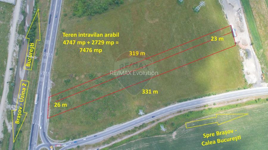 Teren intravilan, 2729 mp, Centura Brașov - 2