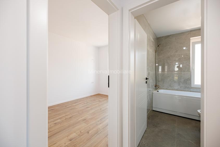 Duplex P+E în Moșnița Nouă, 3 dormitoare, 3 bai, teren 403 mp. Comision 0%