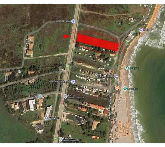 Teren Intravilan 2500 mp in Prima Linie la Plaja