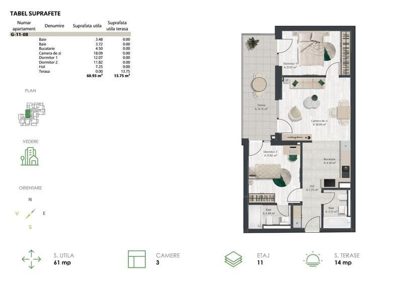 De vanzare penthouse in zona de Nord - Comision 0%