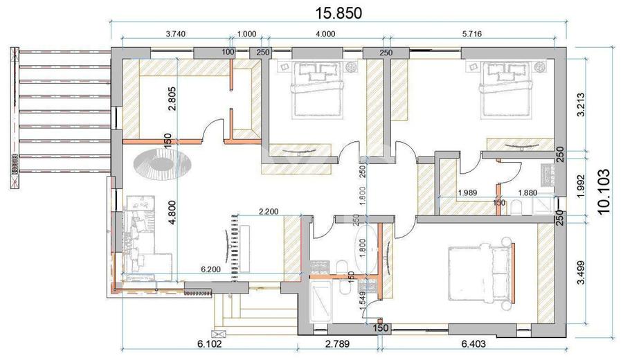 Case PARTER 4 camere Trivale | Teren 465 mp | Util 120 mp