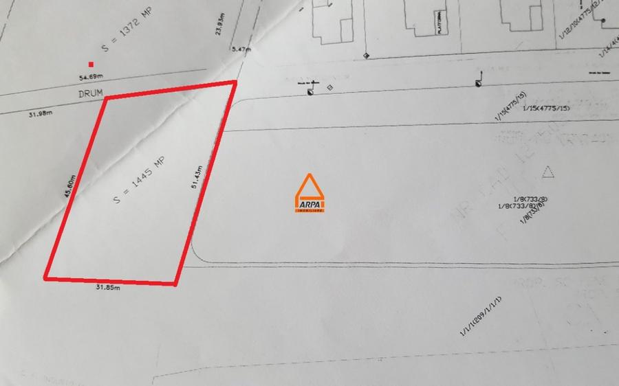 Teren intravilan - 4500 mp locuinte colective ( S+D+P+M+4E ) - Bucium