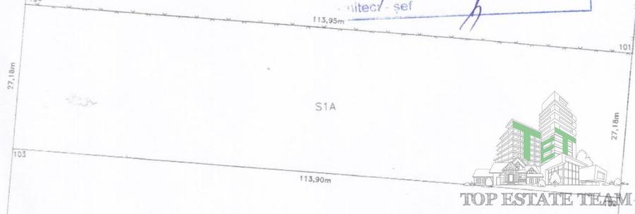 Teren 3096mp Otopeni - la asfalt, 27m deschidere
