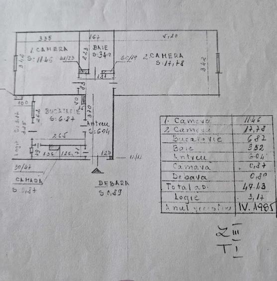Apartament 2 camere decomandate, Intre Lacuri