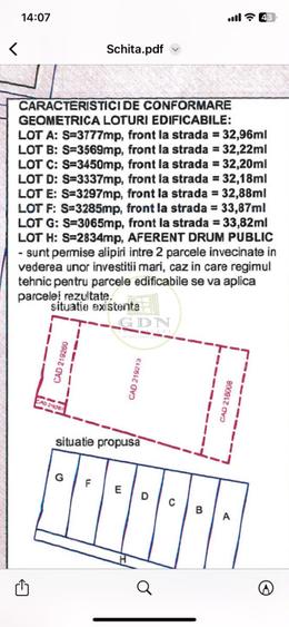 Parcele teren de vânzare cu PUZ în curs de aprobare, 128 euro/mp - 2