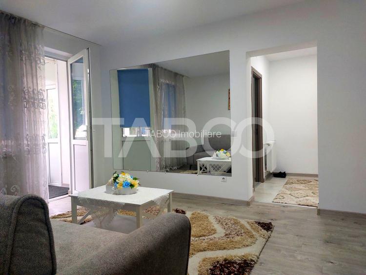 Apartament renovat recent 2 camere parter balcon zona Dioda Sibiu - 6