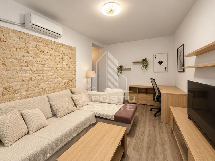 Apartament 2 camere de vanzare, loc de parcare in CF, mobilat, Giroc