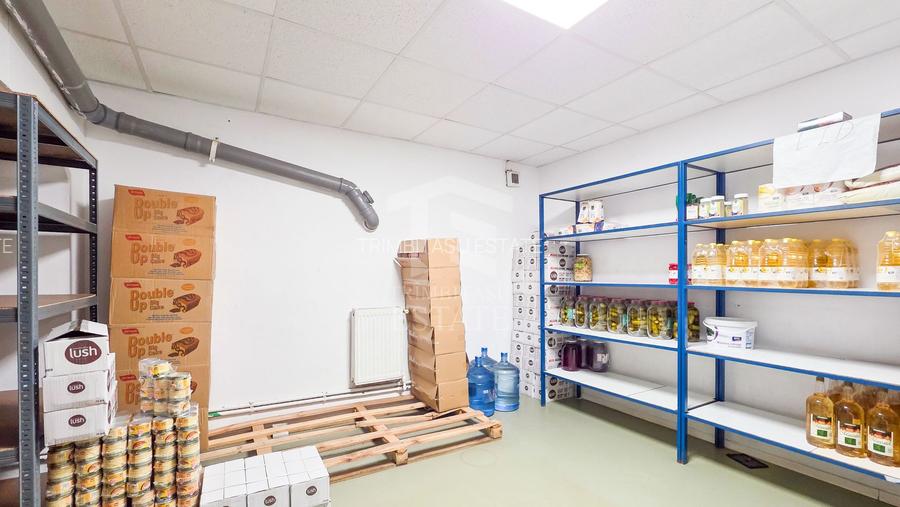 Spațiu industrial–afacere catering la cheie, teren&hală 750 mp S+P+1E