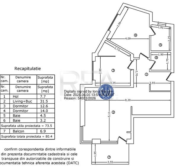 3 camere Ultracentral la 8 minute de Metrou