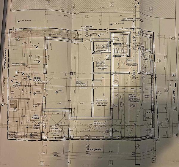 Teren si spatiu comercial de vanzare pe plaja in Mamaia, comision 0%