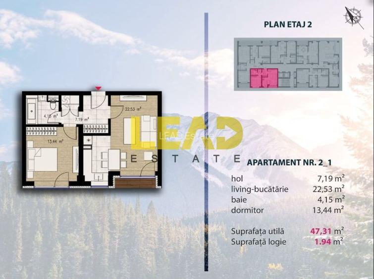 Repozitionare pret! Apartament 2 camere, nou · Noble Residence · Comision 0% - 3