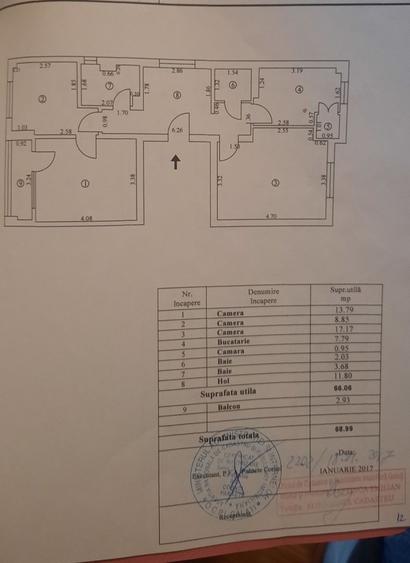 Apartament 3 camere Port (vizavi de Palatul Navigației)