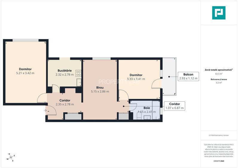 Apartament 3 camere, 63 mp, Decebal ,Oradea - 10
