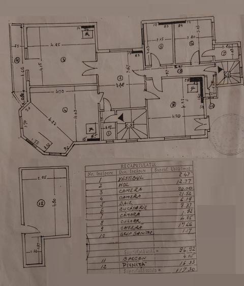 Vanzare apartament patru camere vila D+P+1+pod curte Cotroceni metrou Eroilor