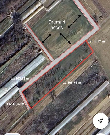 Teren intravilan de vanzare Copaceni Ilfov pentru dezvoltare rezidentiala