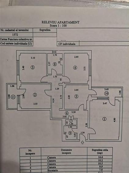 4 camere, 80 mp, etaj 2, Decomandat - Plantelor