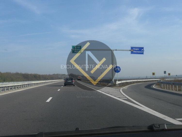 Teren 9Ha -> 16Ha Ha Intravilan , Exit A3 Snagov Ghermanesti Bucuresti-Ploiesti - 17