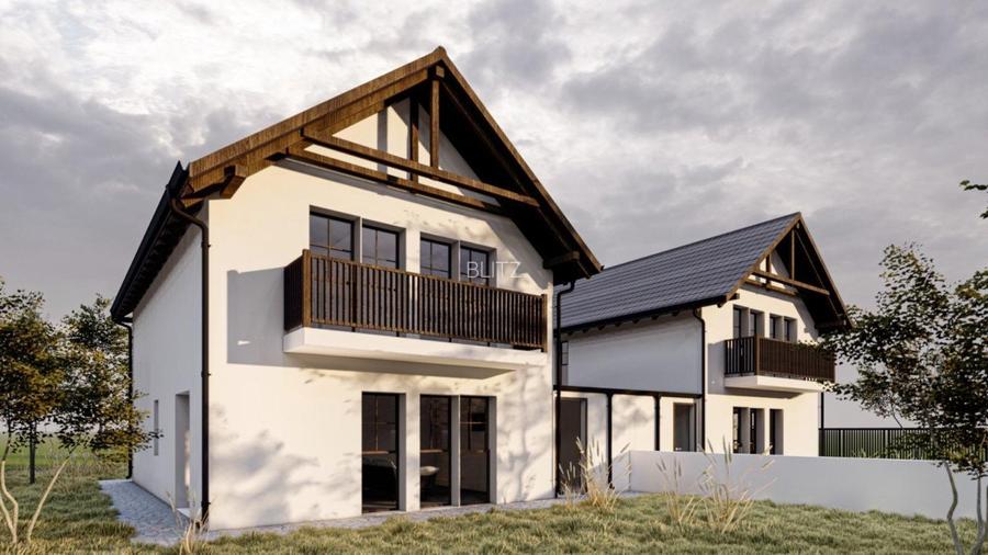 Duplex semifinisat de vanzare , 120 mp , 385 teren, garaj! Gilau