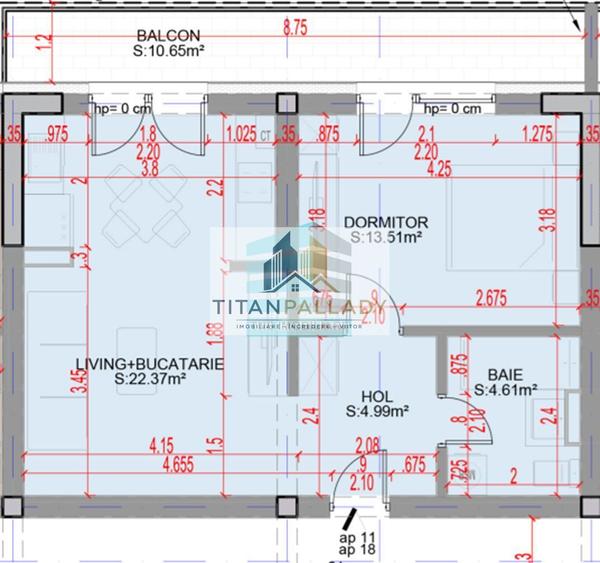 2 Camere Tip Studio, Incalzire Pardoseala,Titan – Auchan-Metrou