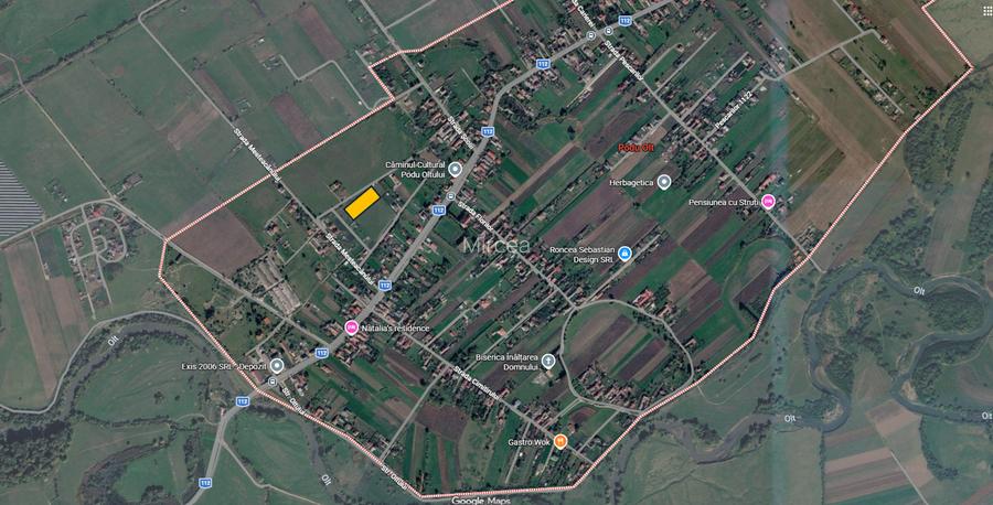 Teren Intravilan - 3800mp - Podul Oltului  - 2