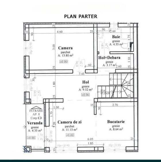 Casa tip duplex 102 mp, finisat, Dezmir partea de jos