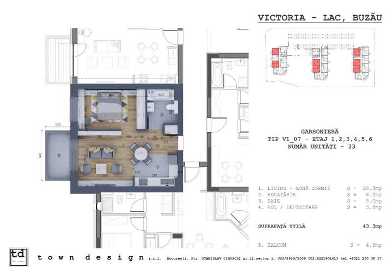 Apartamente noi tip STUDIO - Victoria Lake Buzau