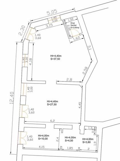 SPATIU COMERCIAL CENTRAL | 107 MP | ORADEA