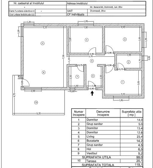 Casa 4 camere - Domnesti - Str. Fagului