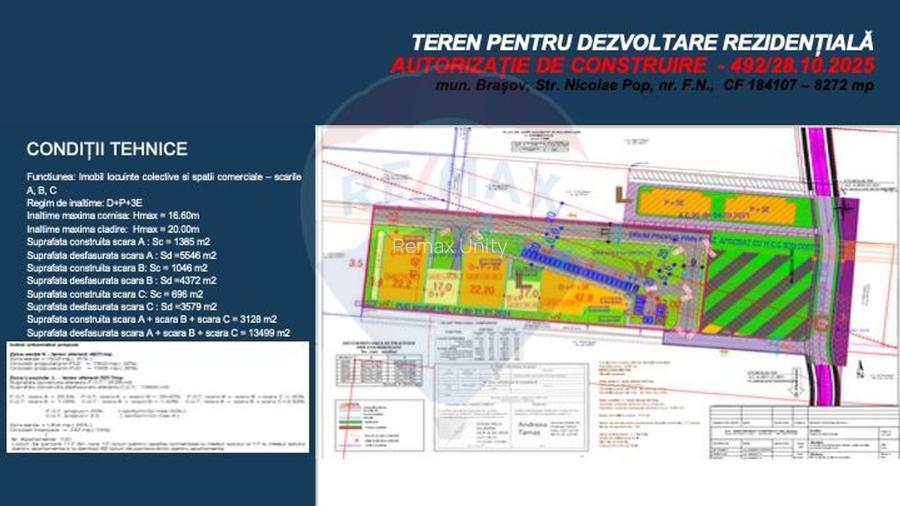 Teren dezvoltare rezidențială 8,272mp Brasov/AUTORIZATIE DE CONSTRUIRE - 5