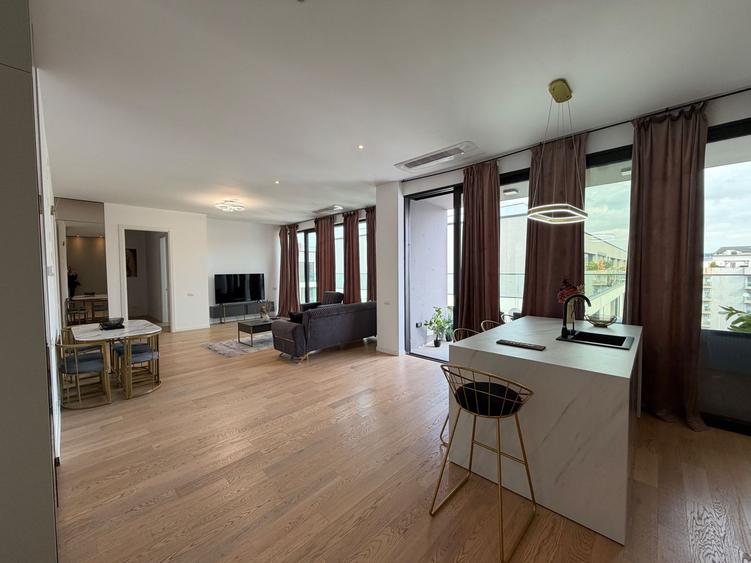 Penthouse premium de închiriat | WIN Herăstrău | 4 camere | Terasă de 50 mp