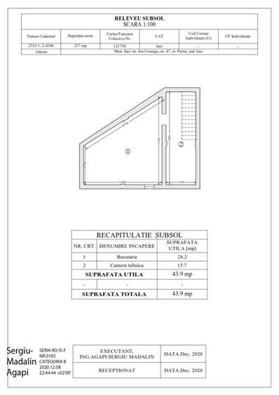 Spatiu com. D+P 287mp.Tatarasi, str.Ion Creanga colt cu str. Stejaru