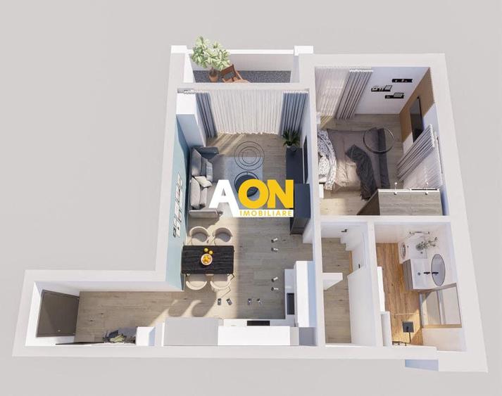 Apartament cu 2 camere in bloc nou, garaj, lift