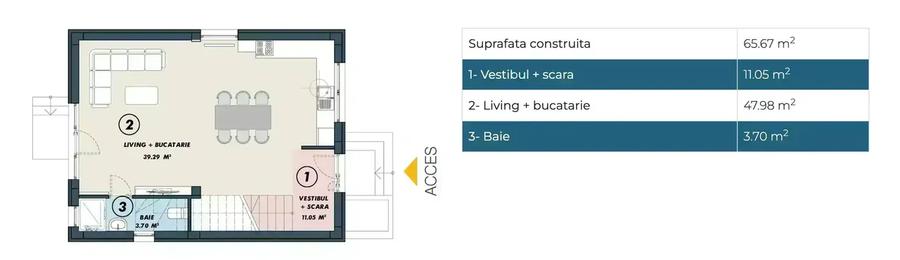 Vila 4 Camere P+1De Vanzare | Individuala Complex Rezidential | Curte