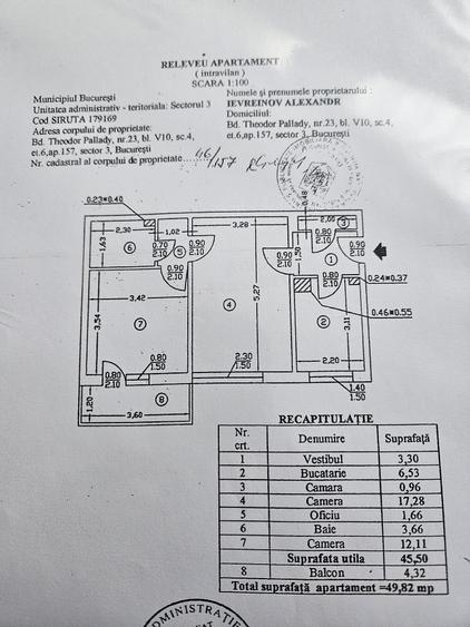 Apartament 2 camere 1 Decembrie metrou