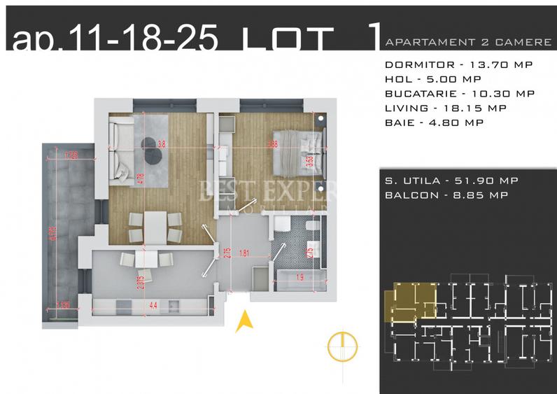 2 Camere | BONUS Parcare la orice avans | Direct Dezvoltator | Comision 0%