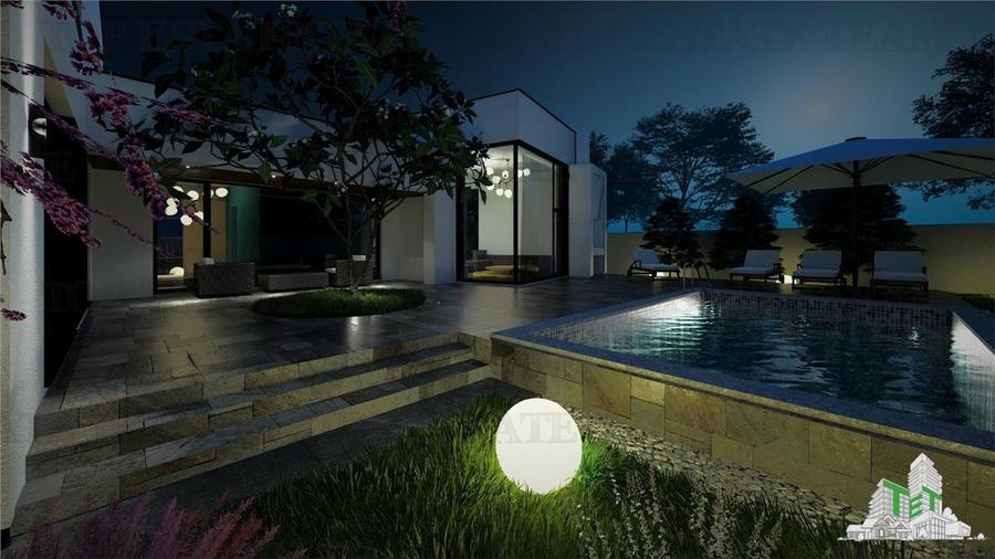 Vila lux teren 750mp cu piscina si garaj langa Soseaua de Centura