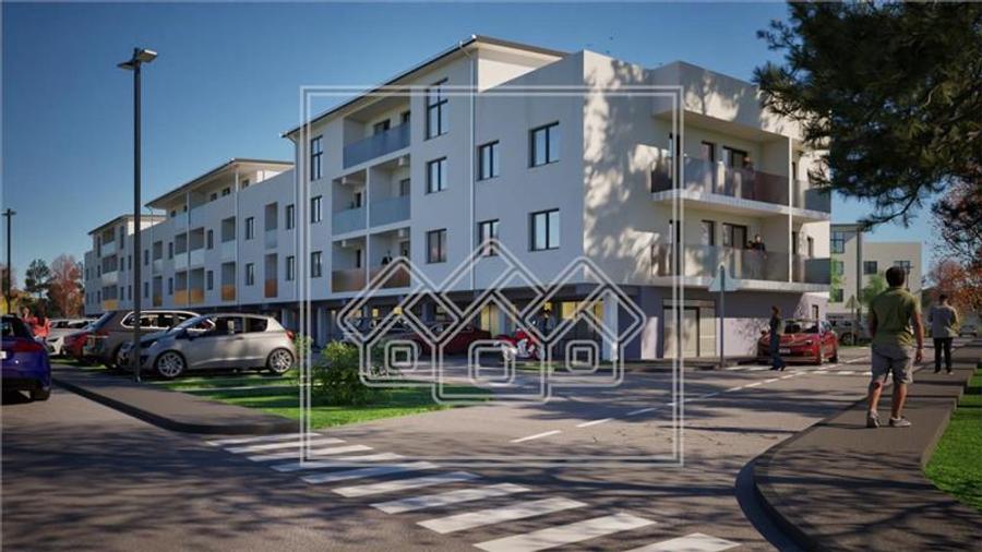 Apartament nou, 3 camere si balcon, 64 mp utili, Selimbar
