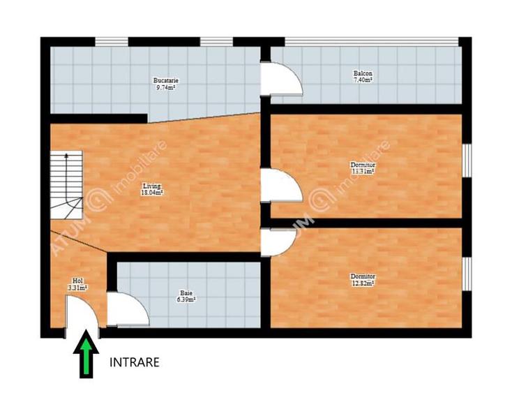 Apartament 4 camere decomandate si balcon in zona Strand din Sibiu