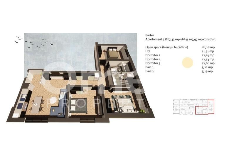Apartament 4 camere Tautii Magheraus