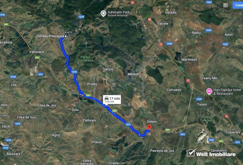 Teren Salicea, acces bun, utilitati, zona de case noi, 2350 mp, 23m x 100m