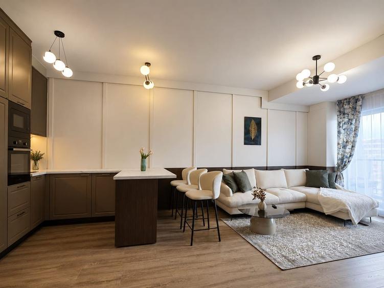Apartament 2 camere, finisat mobilat, 45 mp, str Eroilor Floresti