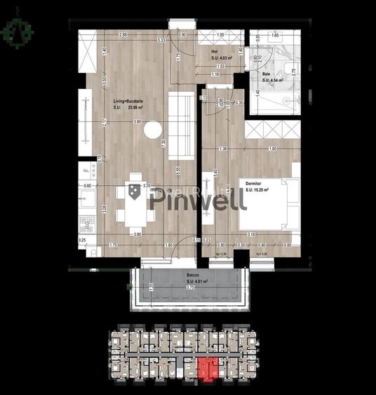 Apartament 2 camere | Complex Otopeni | 57 mp | Parcare inclusă - 17